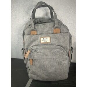 Backpack‎ Baby Diaper Bag RUVALINO Multifunction Travel Back 14x18 Gray